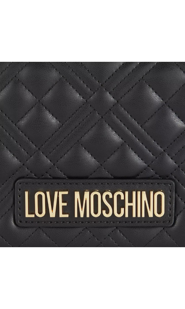 LOVE MOSCHINO - Τσάντα χιαστί καπιτονέ με αλυσίδα - 5