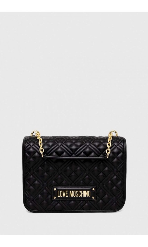 LOVE MOSCHINO - Quilted Logo Chain Shoulder Bag - 1