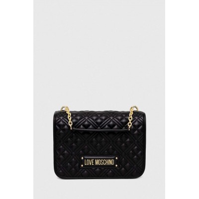 LOVE MOSCHINO - Quilted Logo Chain Shoulder Bag - 1