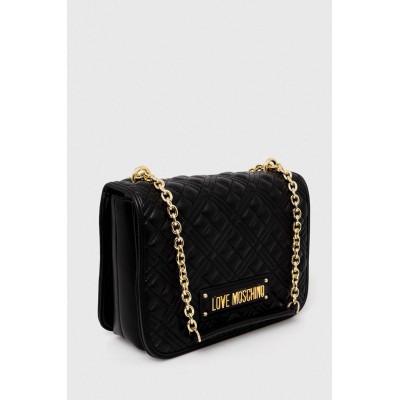 LOVE MOSCHINO - Quilted Logo Chain Shoulder Bag - 2