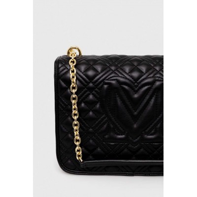 LOVE MOSCHINO - Quilted Logo Chain Shoulder Bag - 4