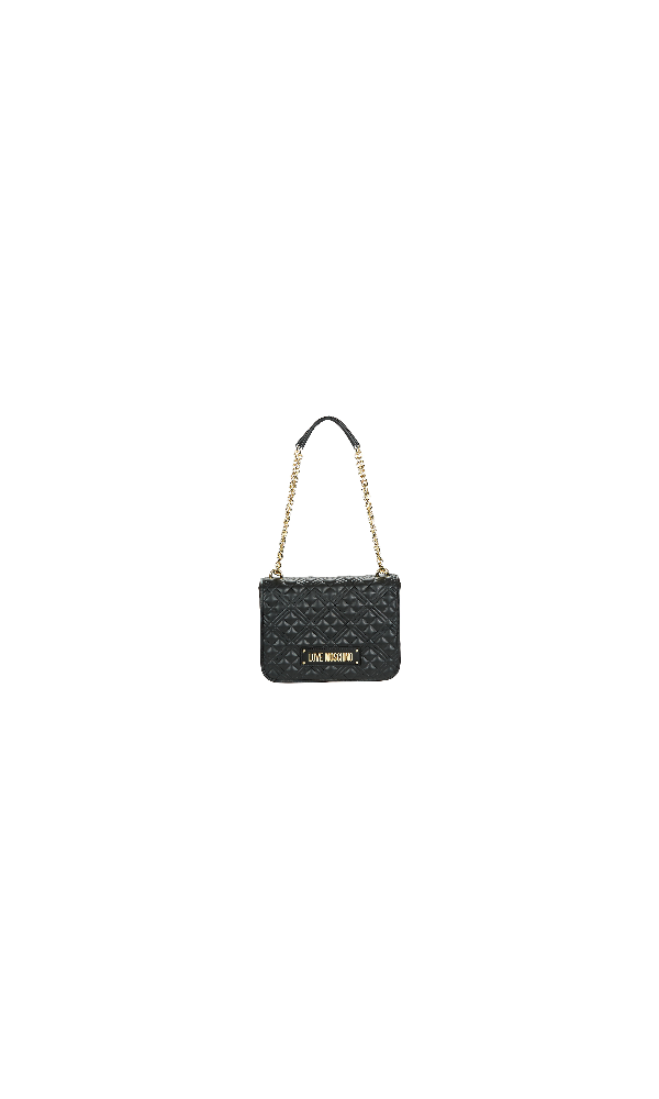 LOVE MOSCHINO - Quilted Logo Chain Shoulder Bag - 1