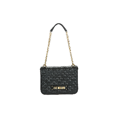 LOVE MOSCHINO - Quilted Logo Chain Shoulder Bag - 1