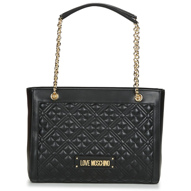 Love Moschino - logo-plaque tote bag - 2