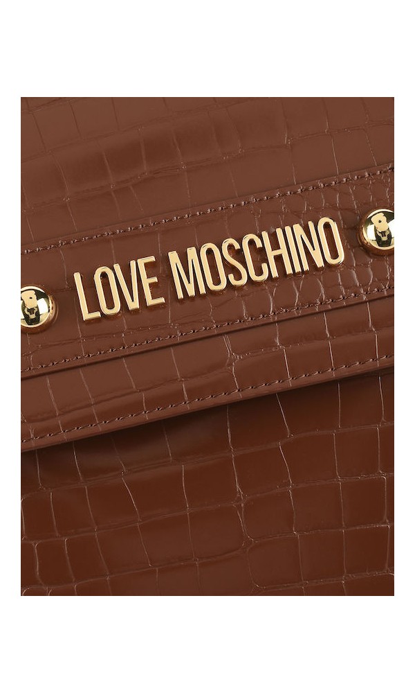 Moschino Γυναικεία Τσάντα Πλάτης Καφέ - 5