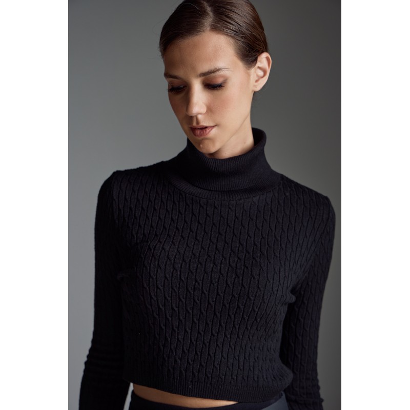 Crop turtleneck - 1