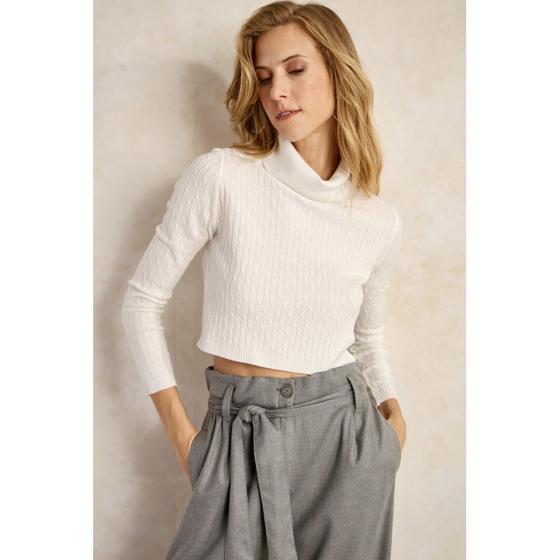 Crop turtleneck - 1