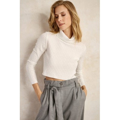 Crop turtleneck - 1