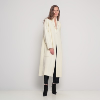 Women's long knitted cardigan - 2