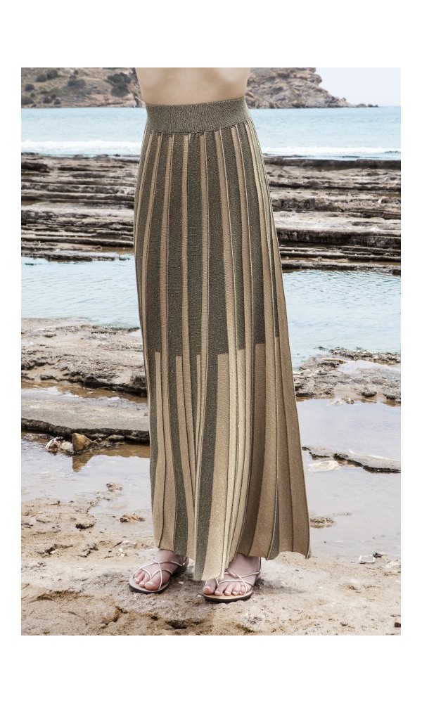 Lurex maxi skirt - 2