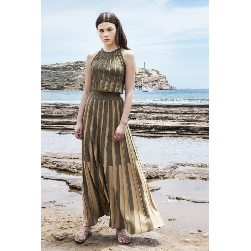 Lurex maxi skirt - 1