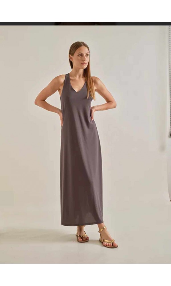 Φόρεμα με χιαστί πλάτη - 1