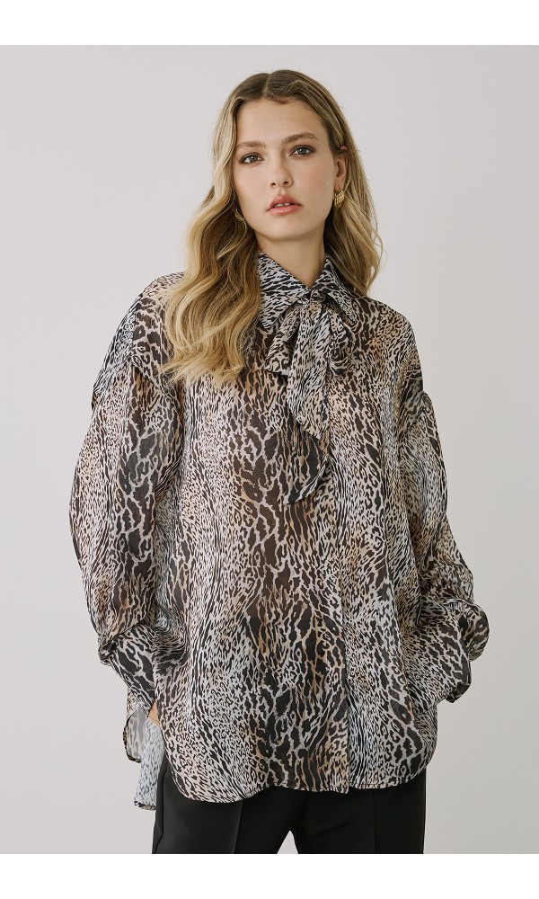 OVERSIZE SNAKE SHIRT - 1