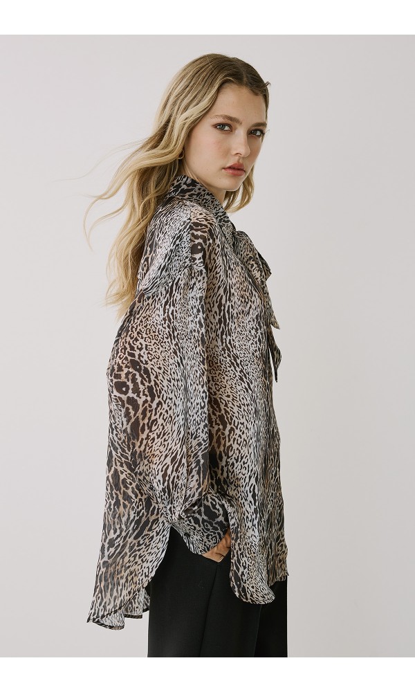 OVERSIZE SNAKE SHIRT - 2