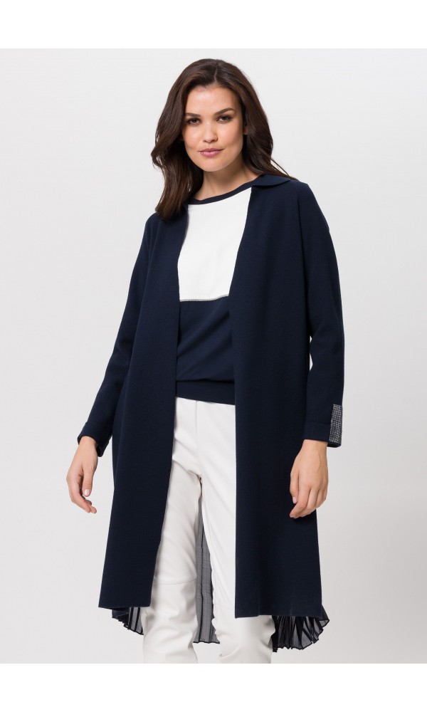 Cardigan with pleats - 1