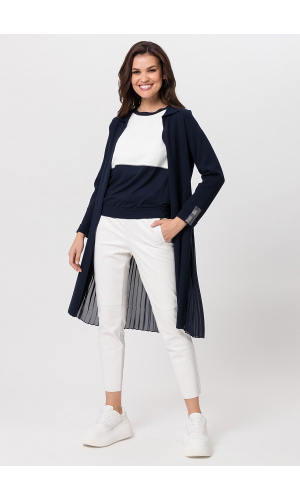 Cardigan with pleats - 4