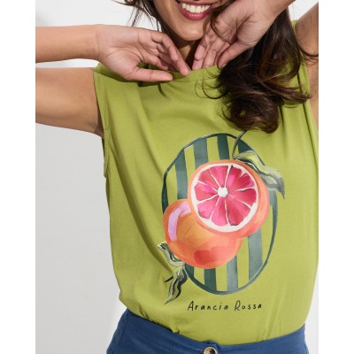 Μπλούζα T-shirt cotton με βάτες και στάμπα - 2