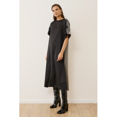 Φόρεμα άνετο δίχρωμο - 6