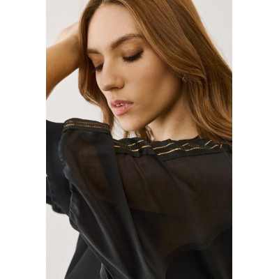 Figaro μπλούζα με See-through μανίκι - 2