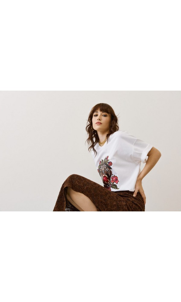 EIGHTY2 Oversized t-Shirt με τύπωμα - 1