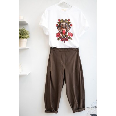 EIGHTY2 Oversized t-Shirt με τύπωμα - 4