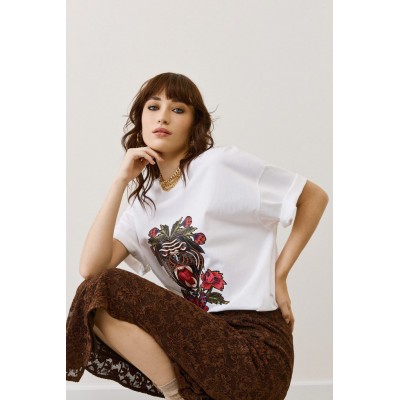 EIGHTY2 Oversized t-Shirt με τύπωμα - 5