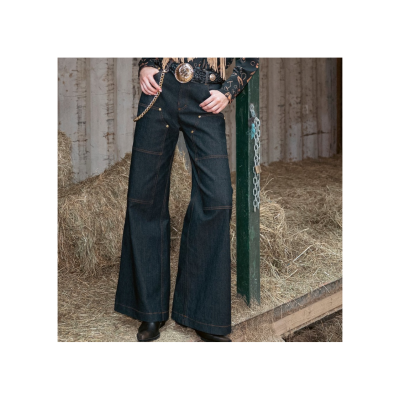 C MANOLO JEAN TROUSERS WITH GOLD CHAIN - 2