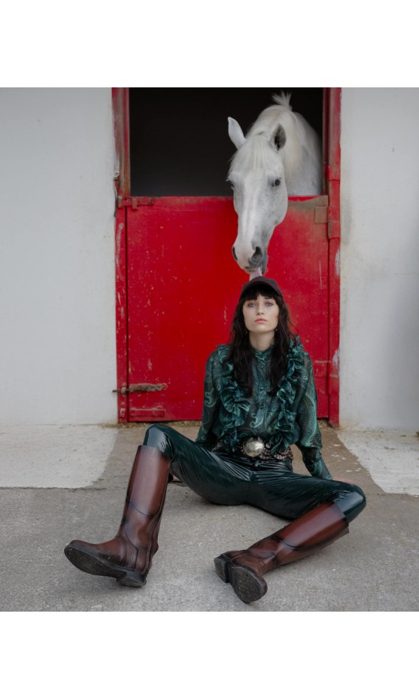 Πράσινο πουκάμισο λαχούρι Manolo - 2