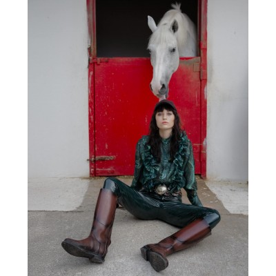 Πράσινο πουκάμισο λαχούρι Manolo - 2