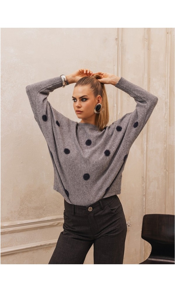 Florence γκρι πλεκτό με cozy υφή Cache Cache - 1