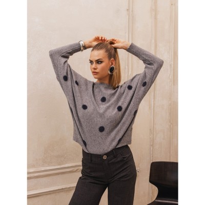 Florence γκρι πλεκτό με cozy υφή Cache Cache - 1