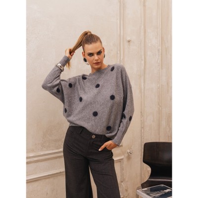 Florence γκρι πλεκτό με cozy υφή Cache Cache - 2