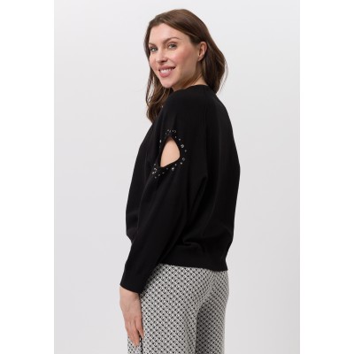 Πλεκτό πουλόβερ με λεπτομέρειες με κοψίματα - 3