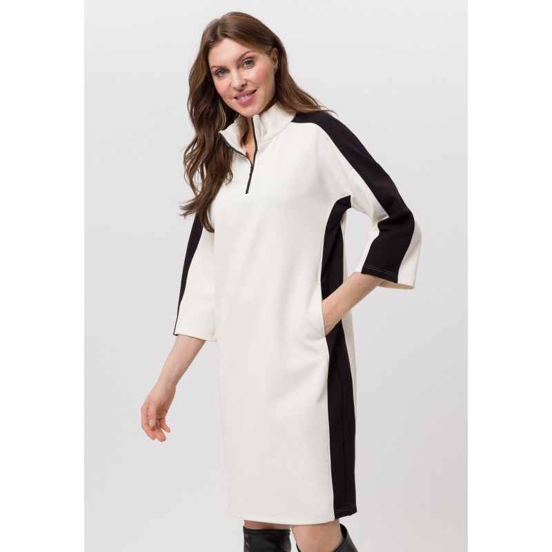 Φόρεμα με ένθετο σε αντίθεση - 1