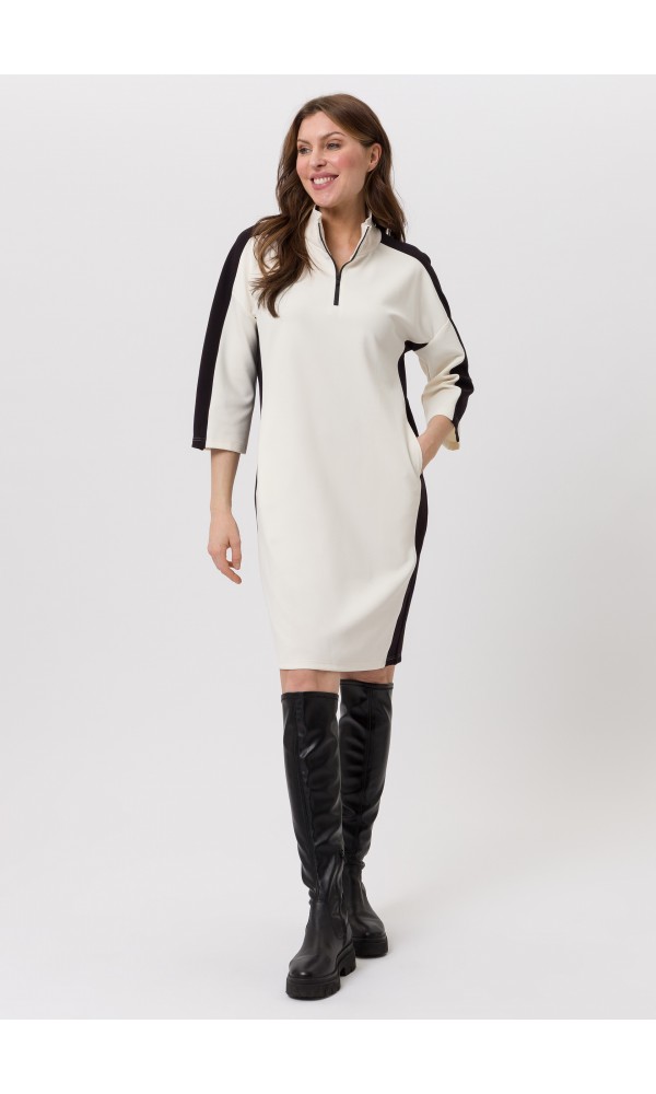 Φόρεμα με ένθετο σε αντίθεση - 2