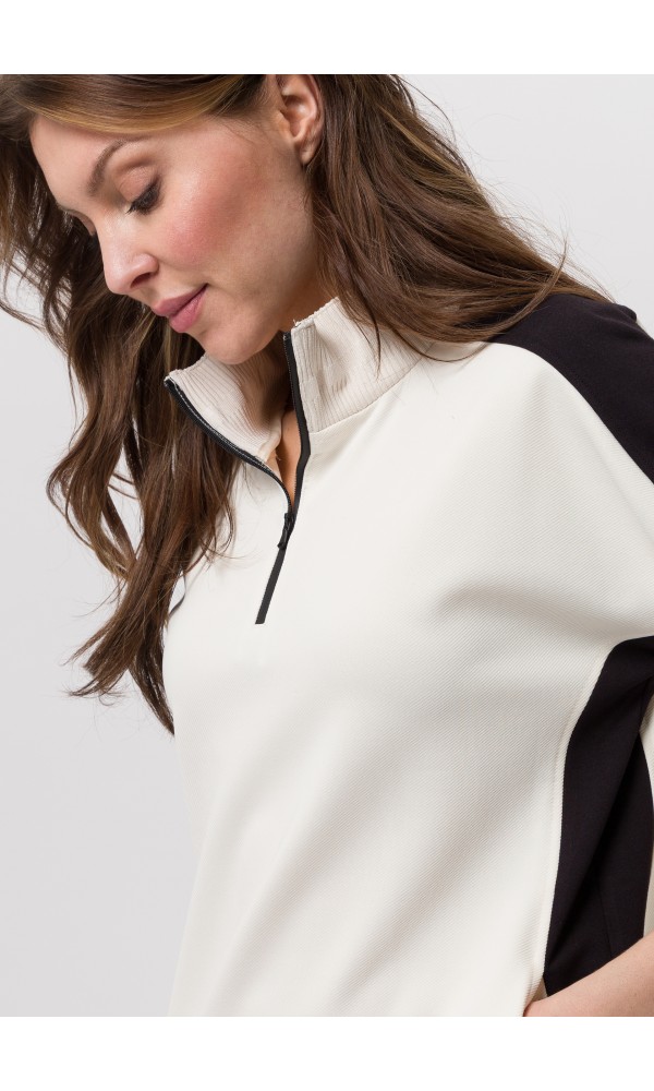 Φόρεμα με ένθετο σε αντίθεση - 3