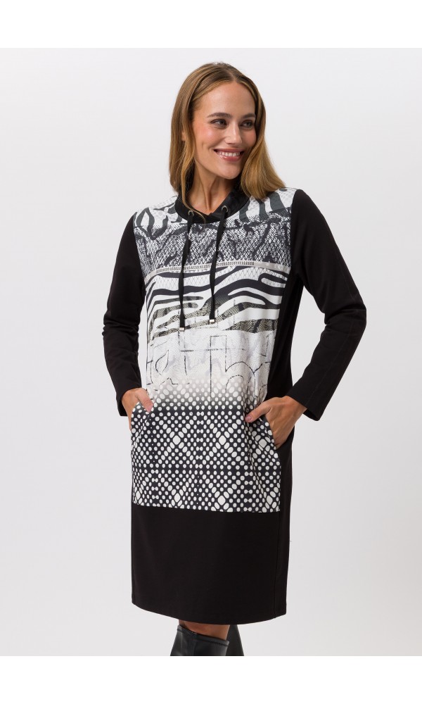 Φόρεμα με εντυπωσιακό τύπωμα - 1