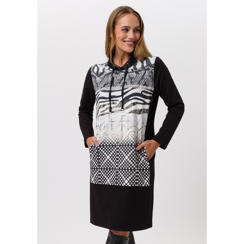 Φόρεμα με εντυπωσιακό τύπωμα - 1