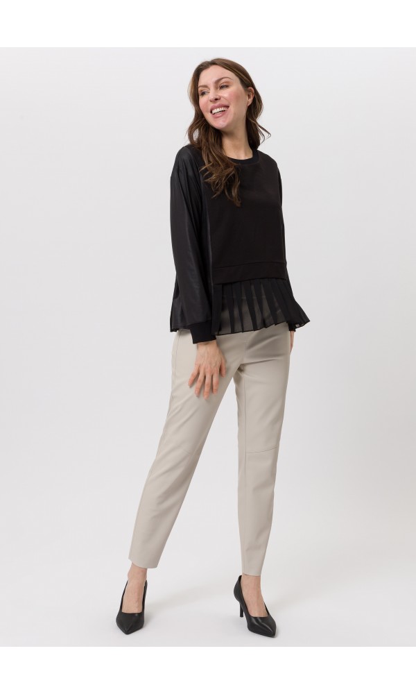 Πουκάμισο με πτυχωτό ένθετο - 1