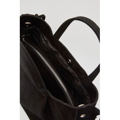 NAIRA TOTE SUEDE ΤΣΑΝΤΑ ΜΑΥΡΗ - 3