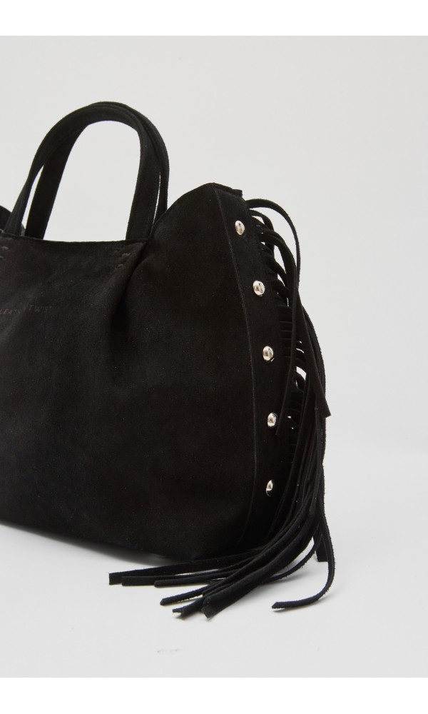 NAIRA TOTE SUEDE ΤΣΑΝΤΑ ΜΑΥΡΗ - 4