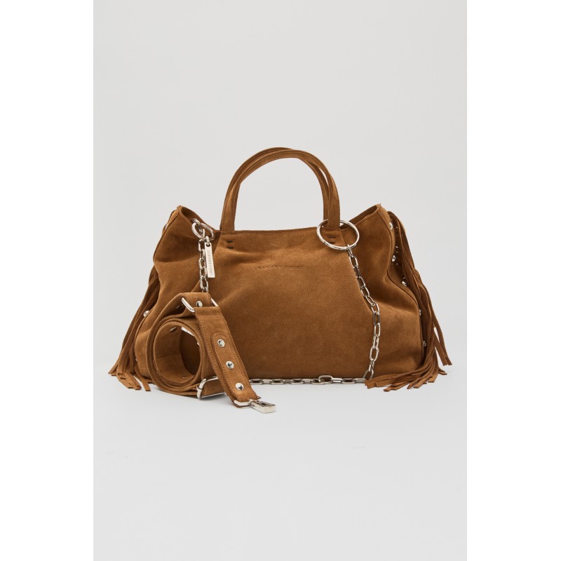 NAIRA ΔΕΡΜΑΤΙΝΗ TOTE SUEDE ΤΣΑΝΤΑ ΤΑΜΠΑ - 1