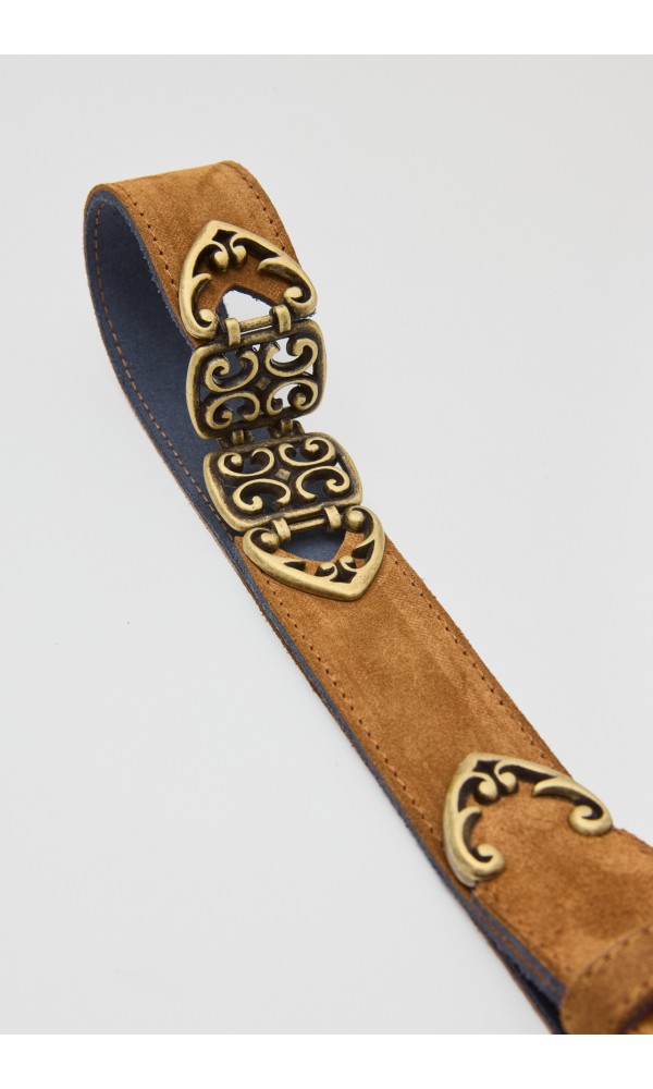 MADAME B. ΔΕΡΜΑΤΙΝΗ ΓΥΝΑΙΚΕΙΑ ΖΩΝΗ SUEDE ΤΑΜΠΑ - 5