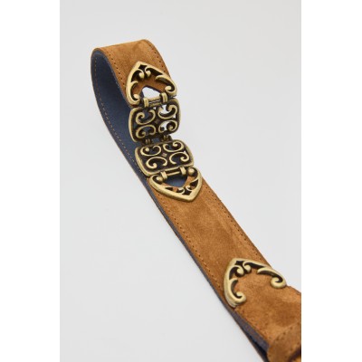 MADAME B. ΔΕΡΜΑΤΙΝΗ ΓΥΝΑΙΚΕΙΑ ΖΩΝΗ SUEDE ΤΑΜΠΑ - 5