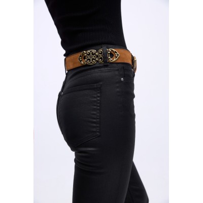 MADAME B. ΔΕΡΜΑΤΙΝΗ ΓΥΝΑΙΚΕΙΑ ΖΩΝΗ SUEDE ΤΑΜΠΑ - 4