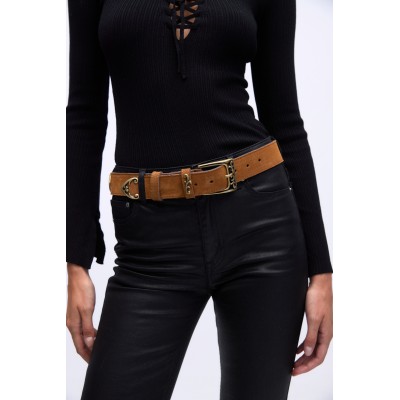 MADAME B. ΔΕΡΜΑΤΙΝΗ ΓΥΝΑΙΚΕΙΑ ΖΩΝΗ SUEDE ΤΑΜΠΑ - 3