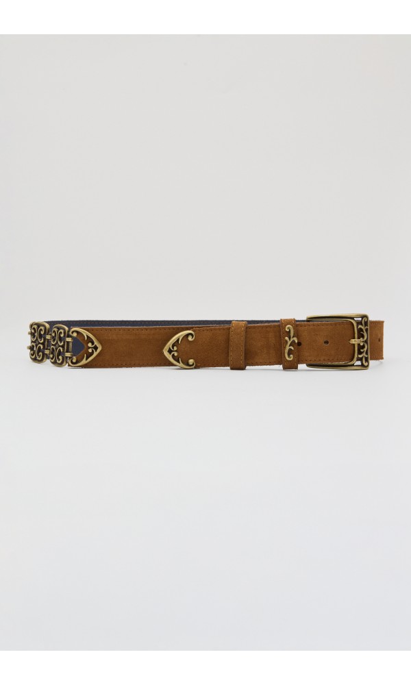 MADAME B. ΔΕΡΜΑΤΙΝΗ ΓΥΝΑΙΚΕΙΑ ΖΩΝΗ SUEDE ΤΑΜΠΑ - 1