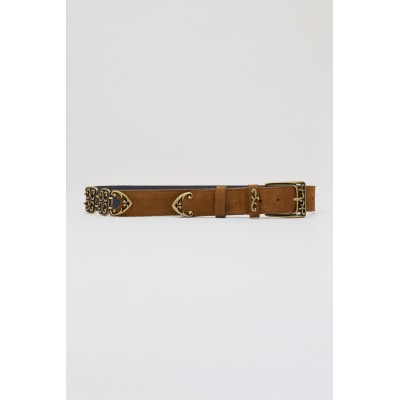 MADAME B. ΔΕΡΜΑΤΙΝΗ ΓΥΝΑΙΚΕΙΑ ΖΩΝΗ SUEDE ΤΑΜΠΑ - 1