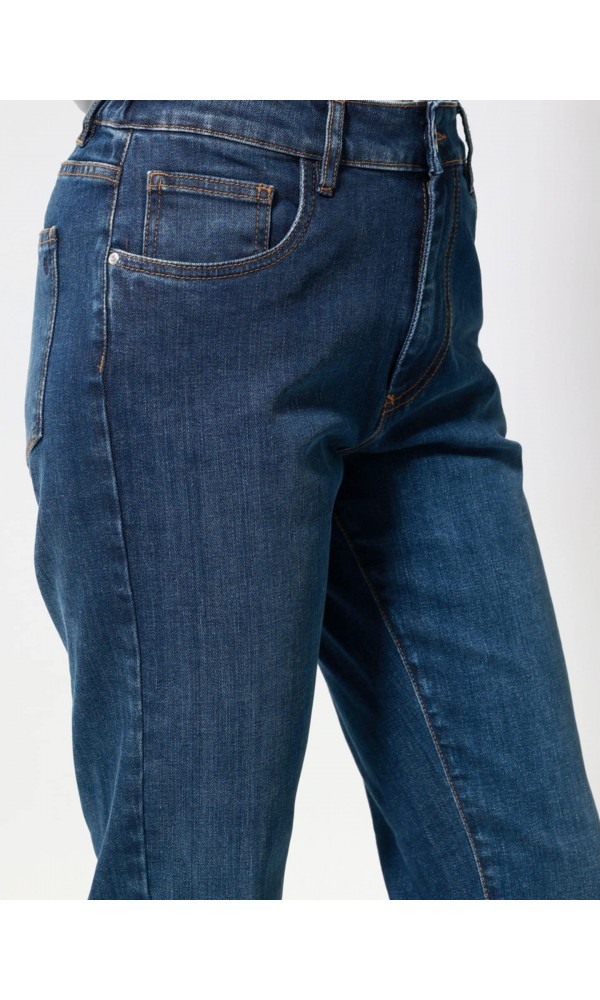 Γυναικείο Παντελόνι Jean MOM FIT 7432 Blue - 2