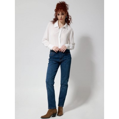 Γυναικείο Παντελόνι Jean MOM FIT 7432 Blue - 3